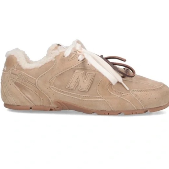 ew Balance x Miu Miu 530 SL Suede Sneakers size 39.5 - Picture 2 of 16